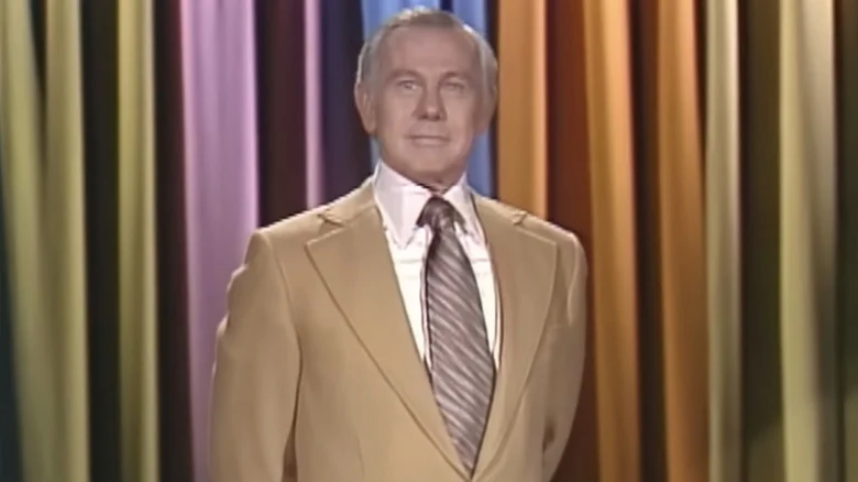 Johnny Carson does the monologue on The Tonight Show