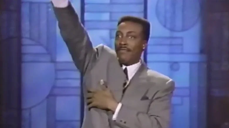 Arsenio Hall hosting his talk show