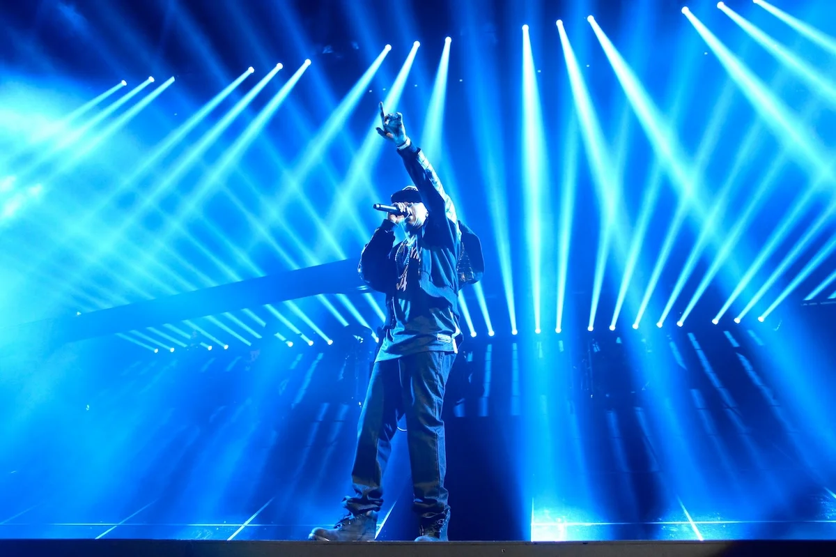 Jay-Z performs at Barclays Center of Brooklyn on September 28, 2012, in New York City. (Credit: Kevin Mazur/WireImage)