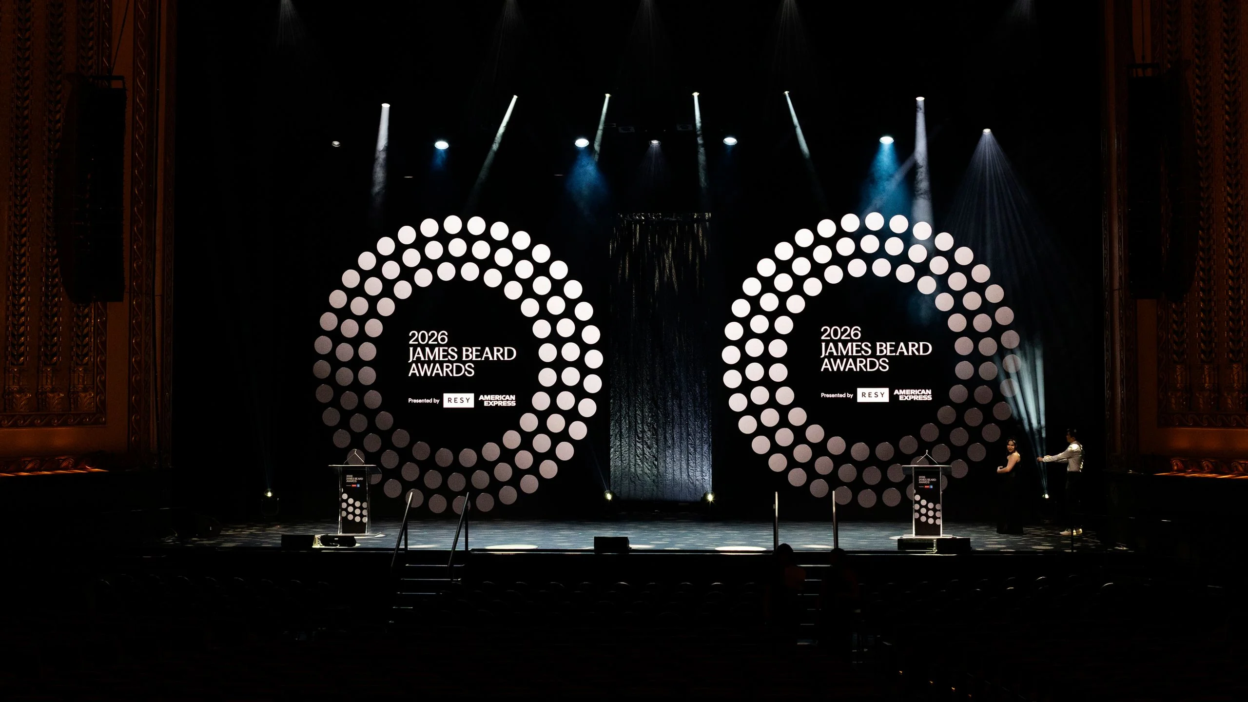 A award stage for the James Beard Foundation