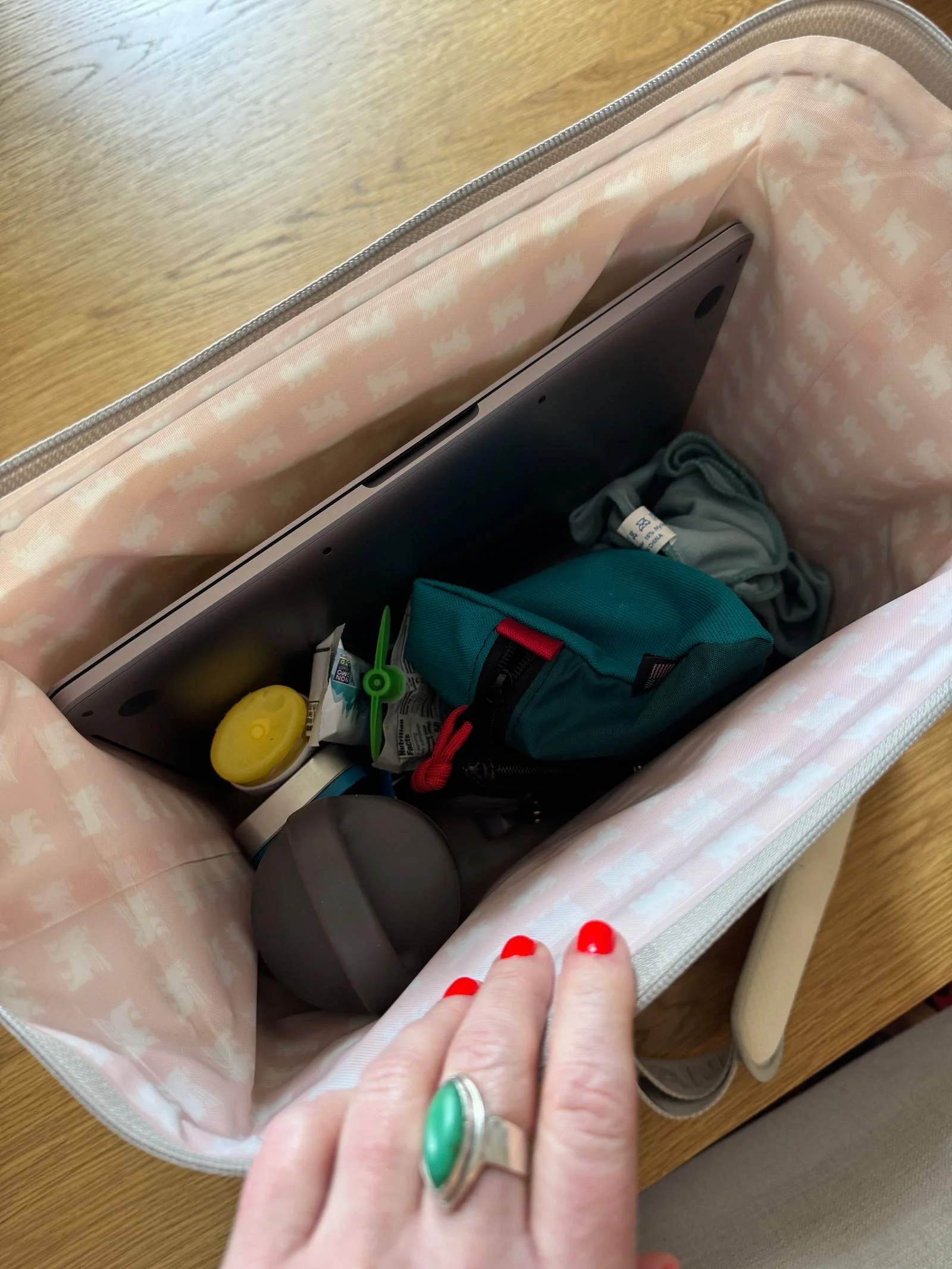 Items inside a Stanley Cooler