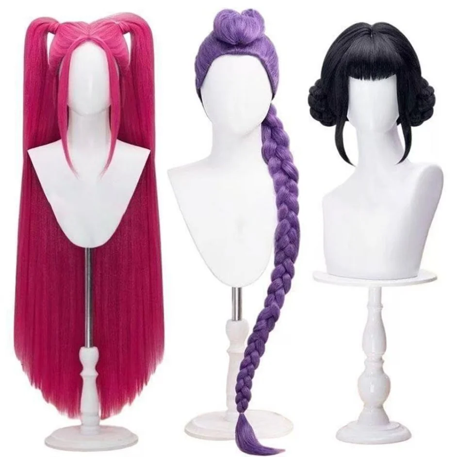KPop Demon Hunters wigs Rumi Zoey Mira