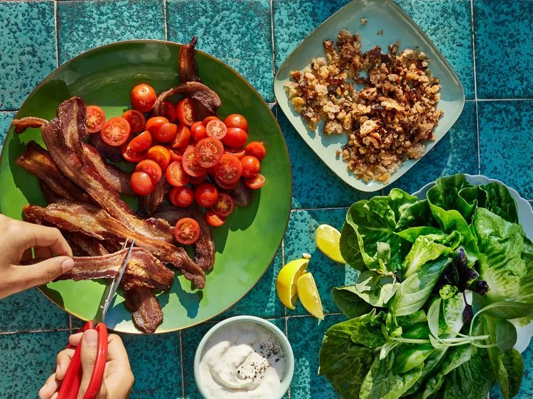Image may contain Food Meal Dish Plant Human and Person