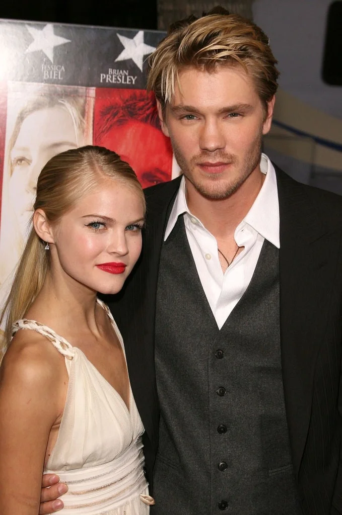 Chad Michael Murray and Kenzie Dalton pose on a red carpet