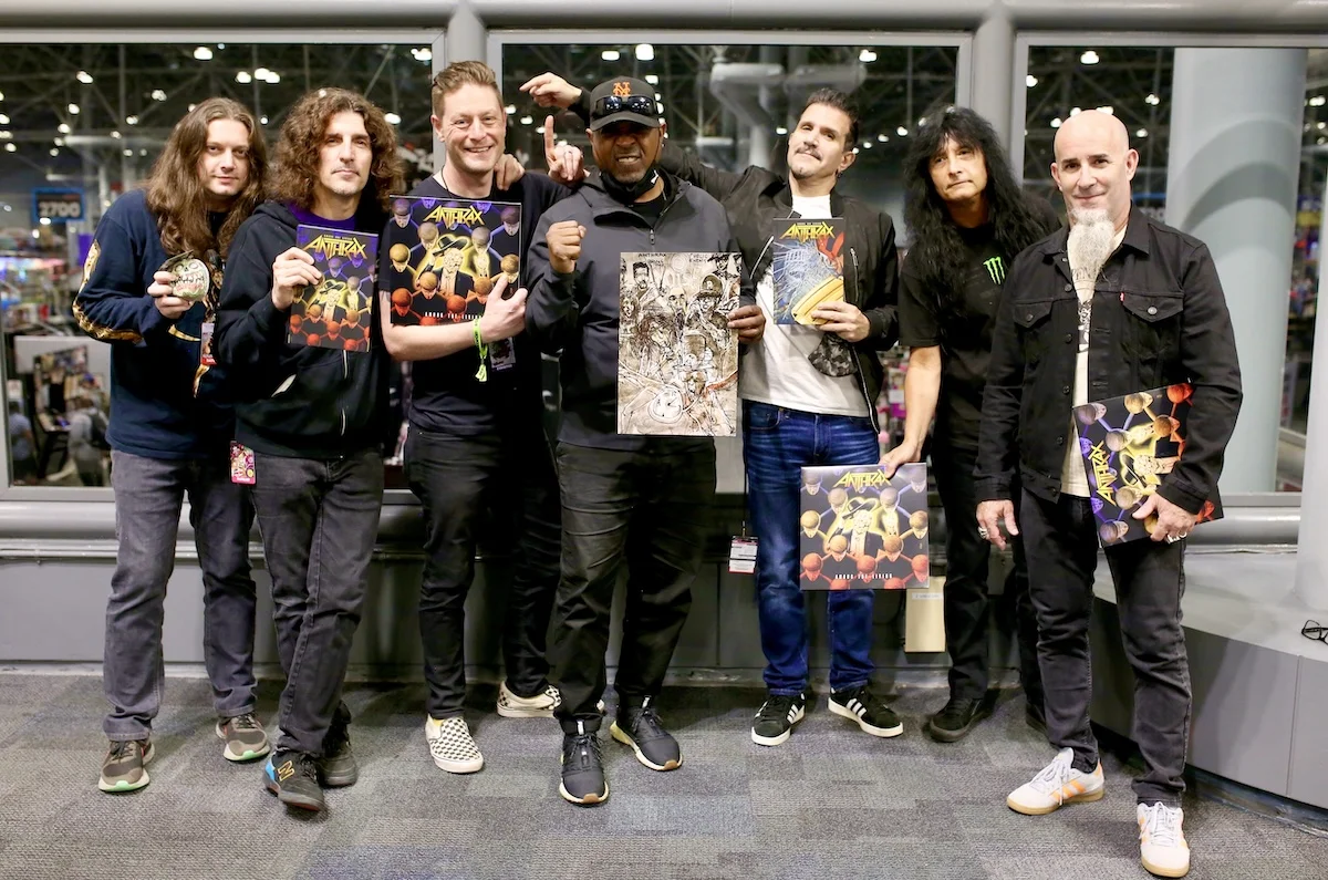 Anthrax with the Z2 team. (Credit: Sean Edgar)