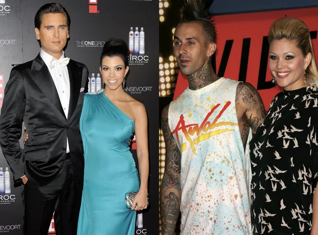 Then-couple Scott Disick and Kourtney Kardashian lived in Calabasas, where Travis moved after his split from wife Shanna Moakler. Photo credit: MEGA.