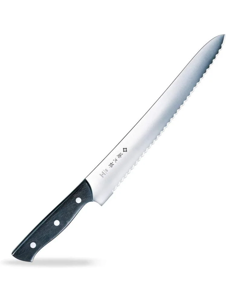 TOJIRO JAPAN Hand Made Chef Bread Knife Slicer Cutter, 10.6" Blade