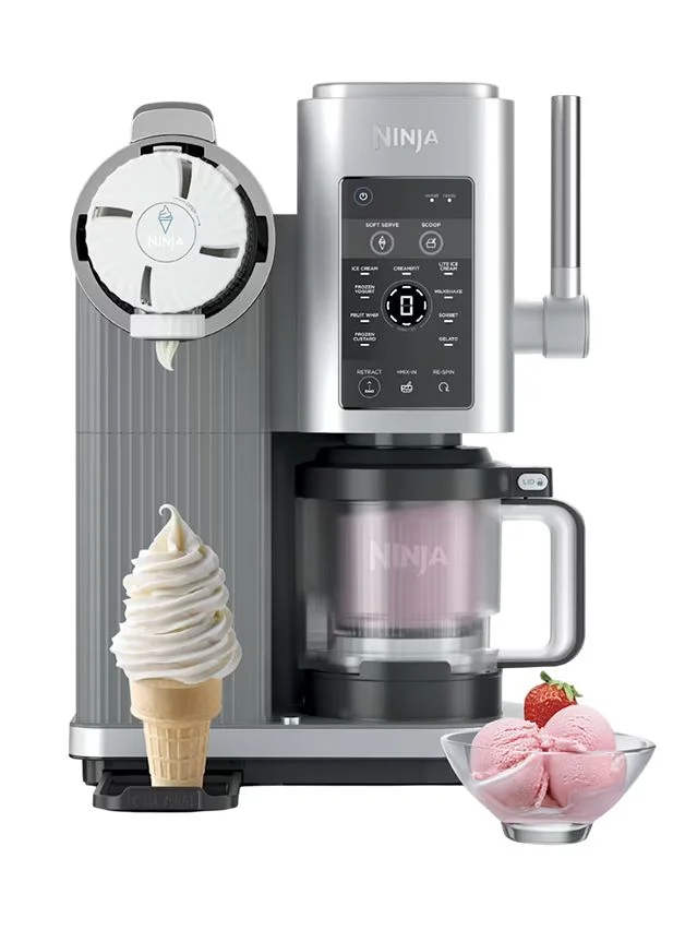 Image may contain: Cream, Dessert, Food, Ice Cream, Soft Serve Ice Cream, Cup, Appliance, Device, and Electrical Device