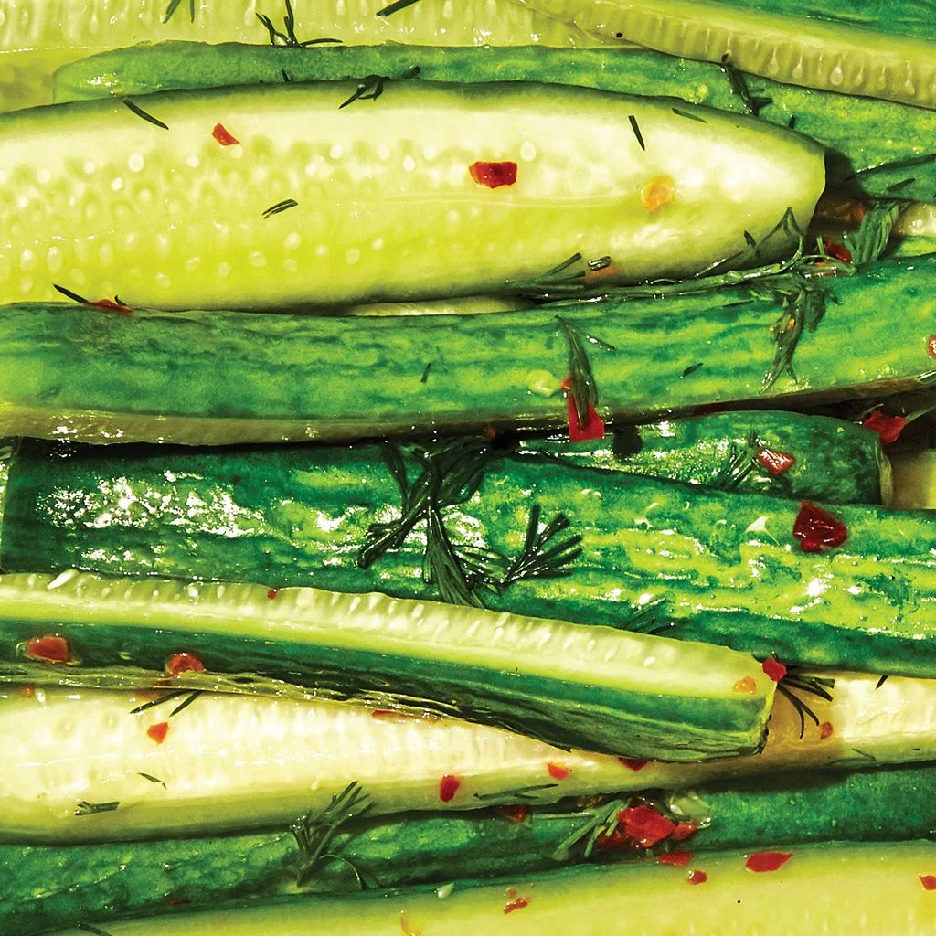 This image may contain Plant Cucumber Food and Vegetable