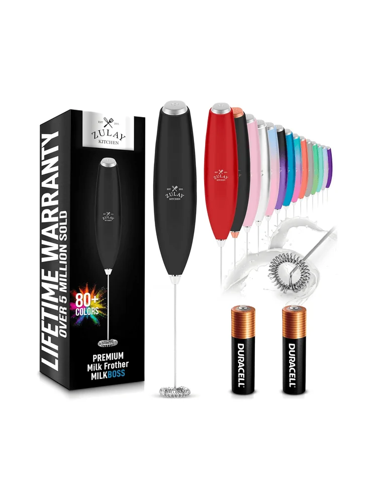 Zulay Kitchen Handheld Milk Frother