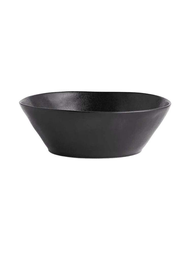 Marin Large Black Tabletop Serving Bowl