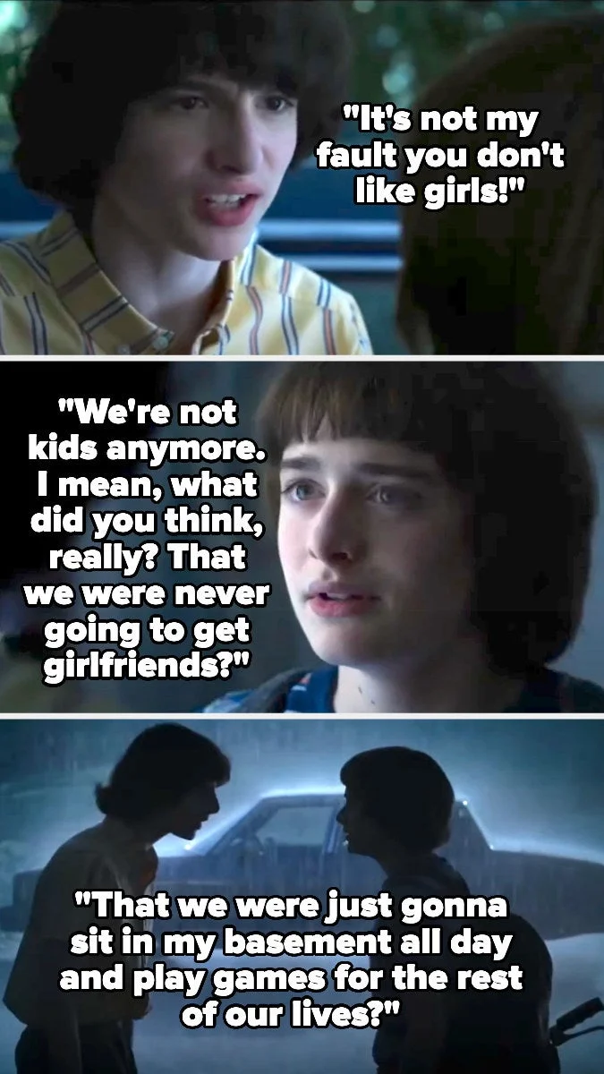 Screenshots from "Stranger Things"