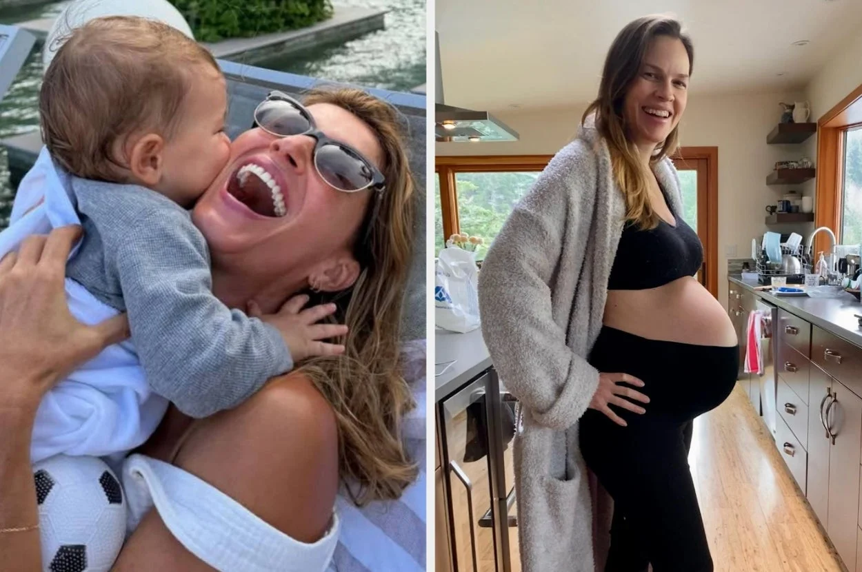 Amid All That Wild Discourse Around Anne Hathaway’s Pregnancy Reveal, Here Are 31 Famous Moms Who Welcomed Kids In Their 40s And 50s