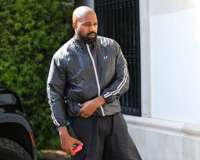 Kanye West is seen on March 21, 2024 in Los Angeles, California