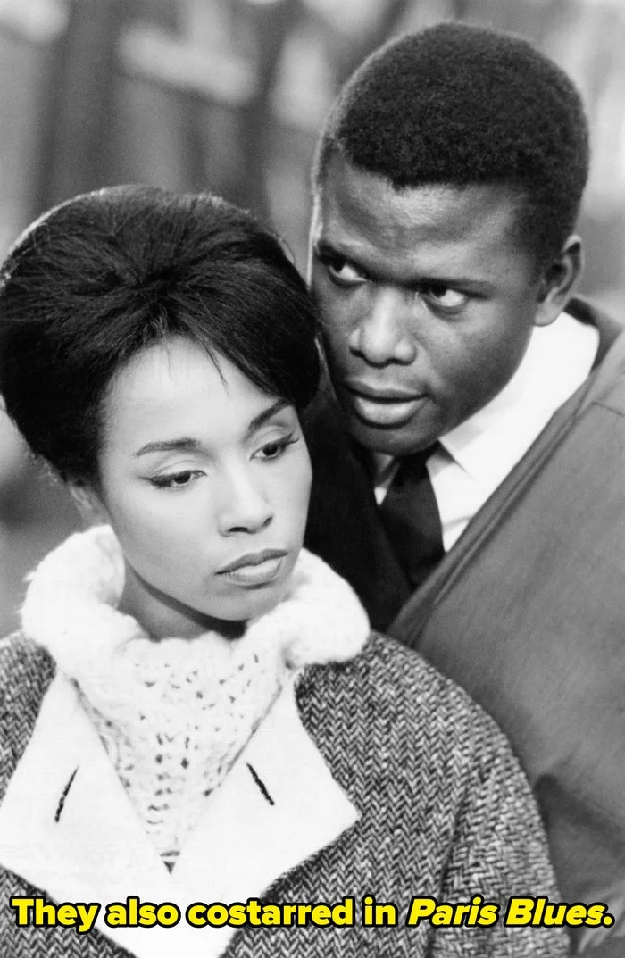 Diahann and Sidney in "Paris Blues"
