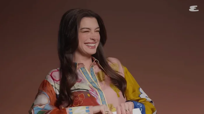 Anne laughing in an interview