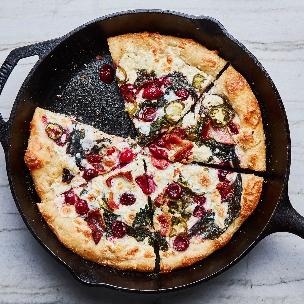 Image may contain Food Pizza and Bread