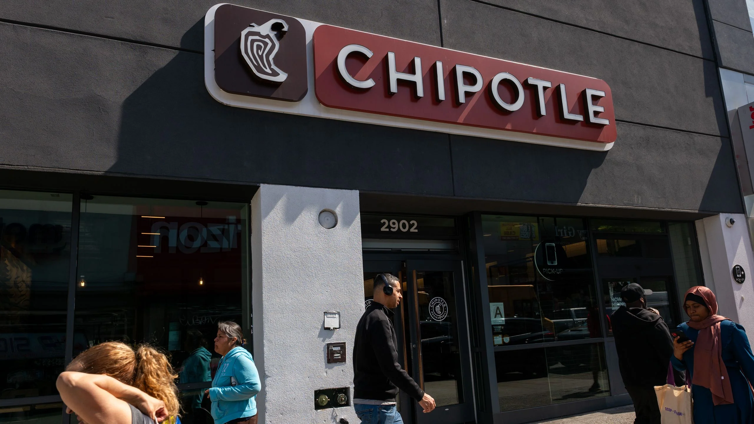 A Chipotle store stands in the Bronx on April 23 2025 in New York City