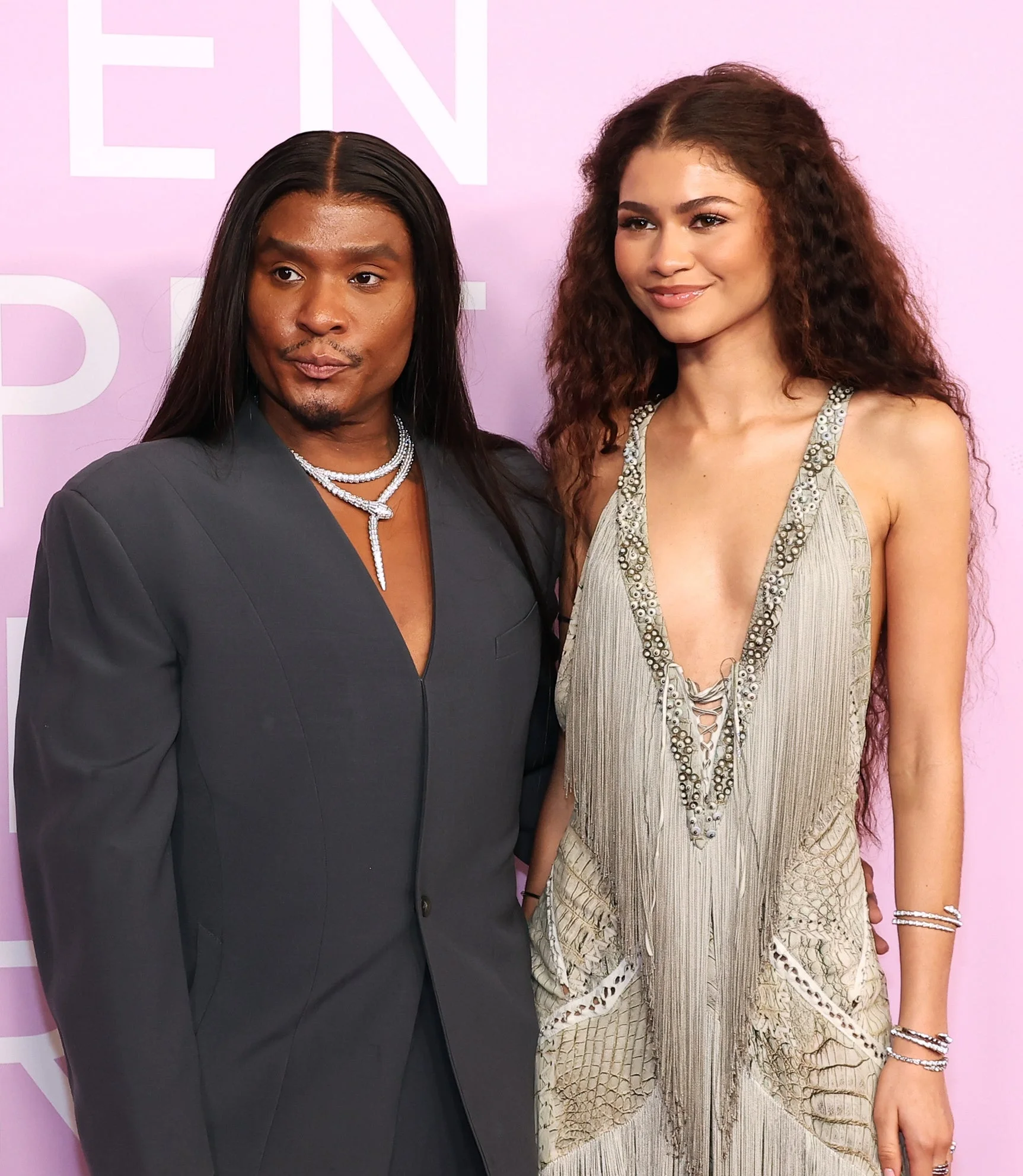 Law Roach and Zendaya at an event
