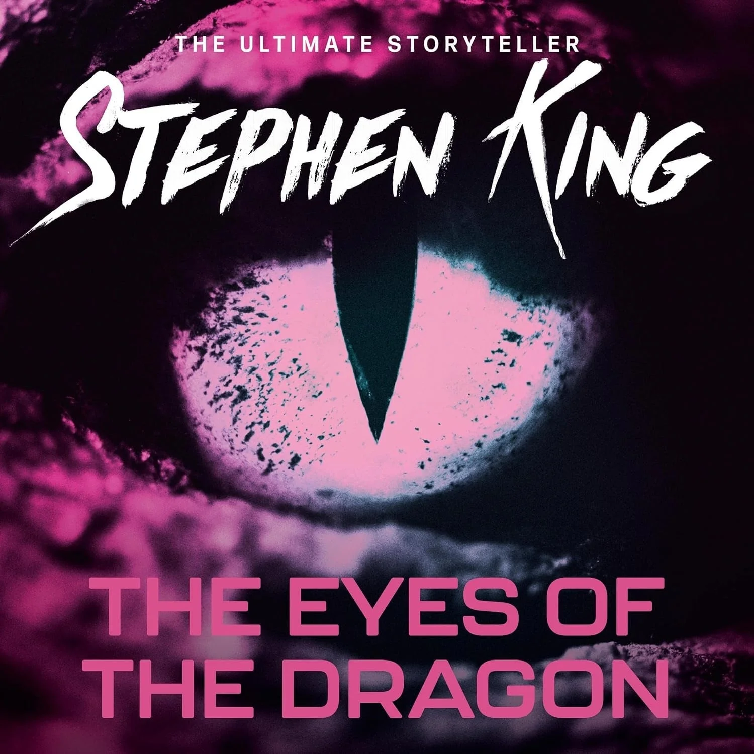 Cover of "The Eyes of the Dragon" by Stephen King, featuring a stylized dragon eye