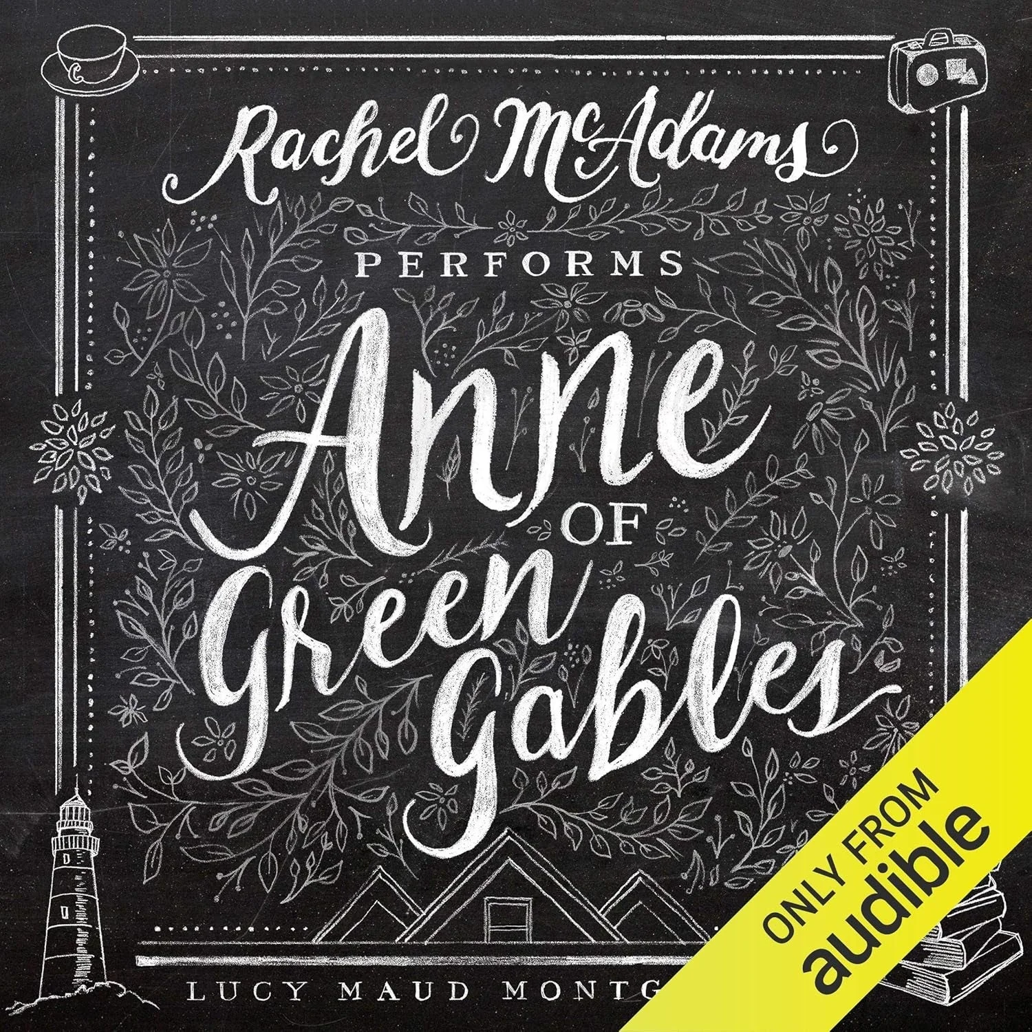 Audiobook cover: Rachel McAdams performs "Anne of Green Gables" by Lucy Maud Montgomery, available only from Audible