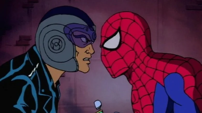 Blade and Spider-Man head-to-head in Spider-Man (1994)