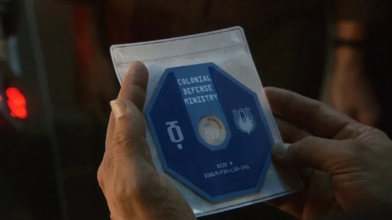 Battlestar Galactica - A CD-ROM with an octangular shape