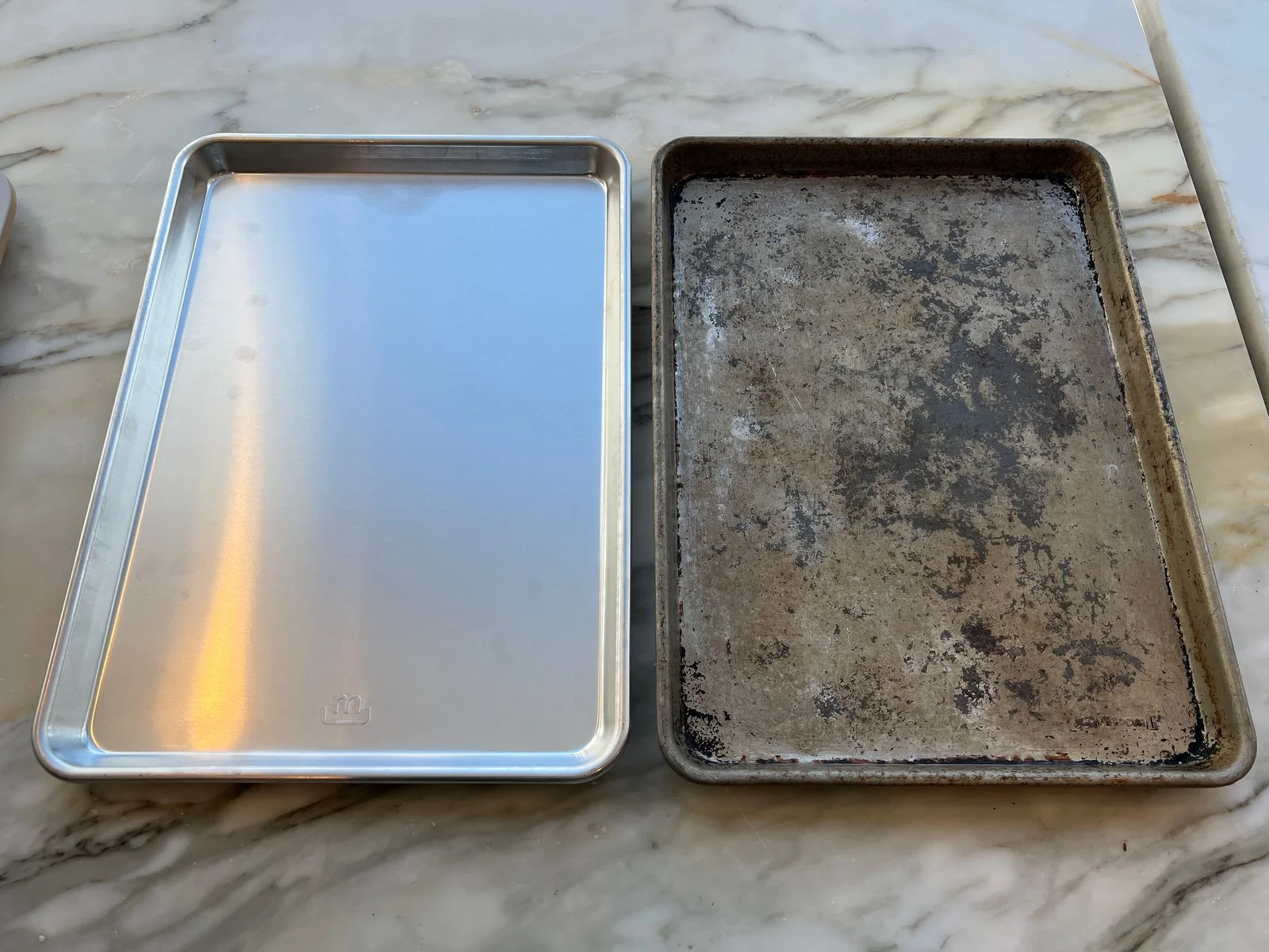 commercial II sheet tray vs made in