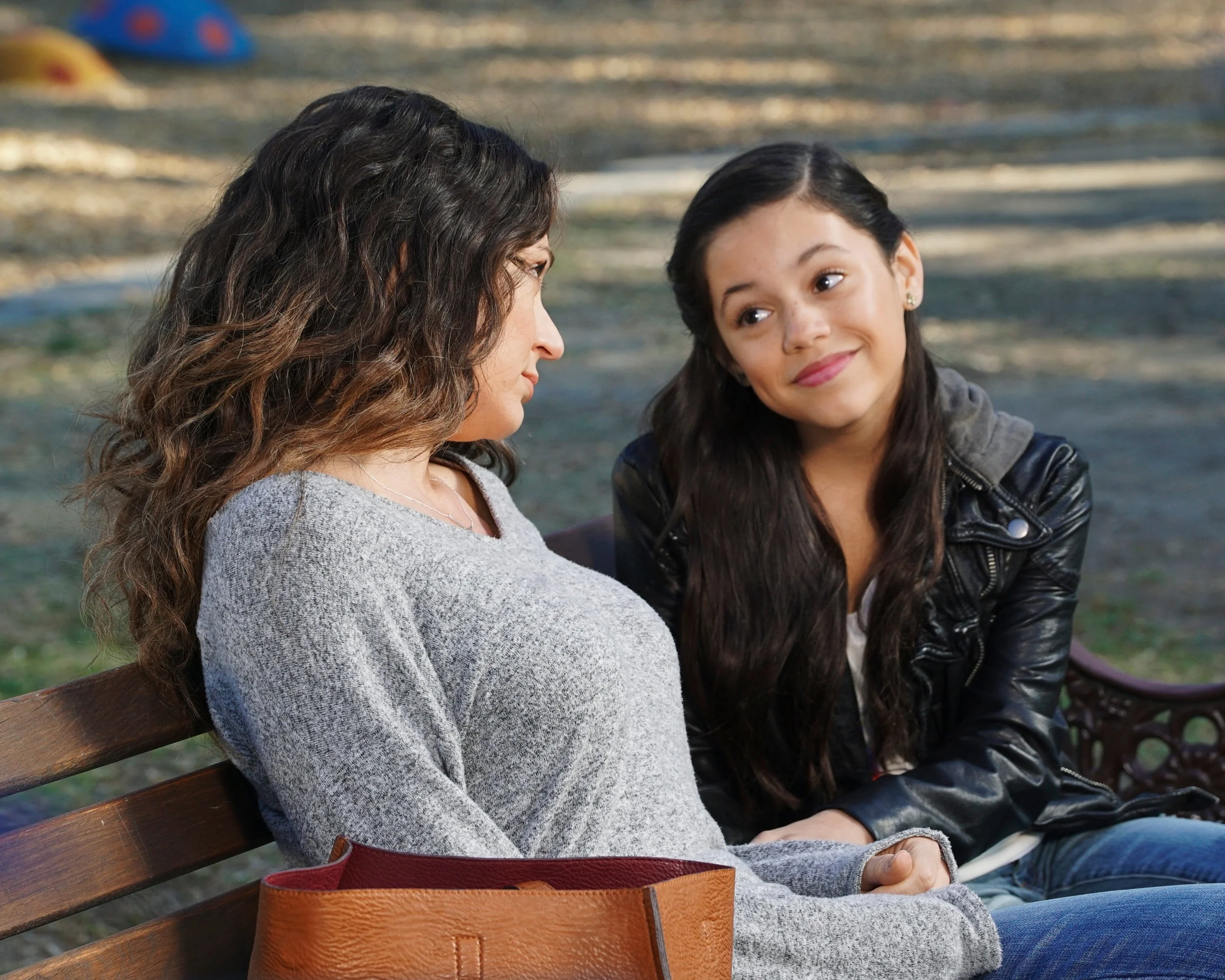 Cerina Vincent and Jenna in a scene from "Stuck in the Middle"