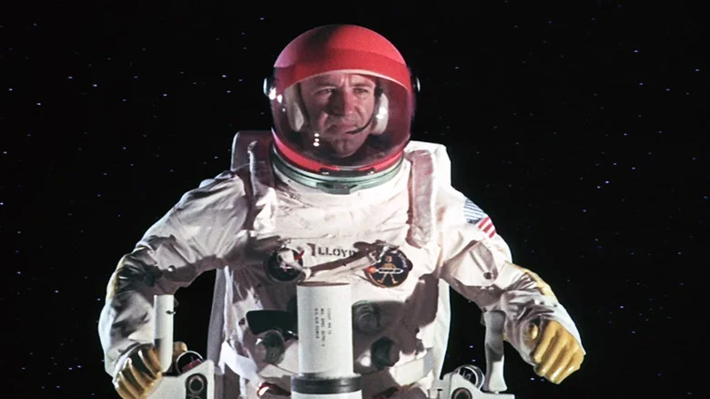 Gene Hackman's Buzz Lloyd hovers in space in Marooned