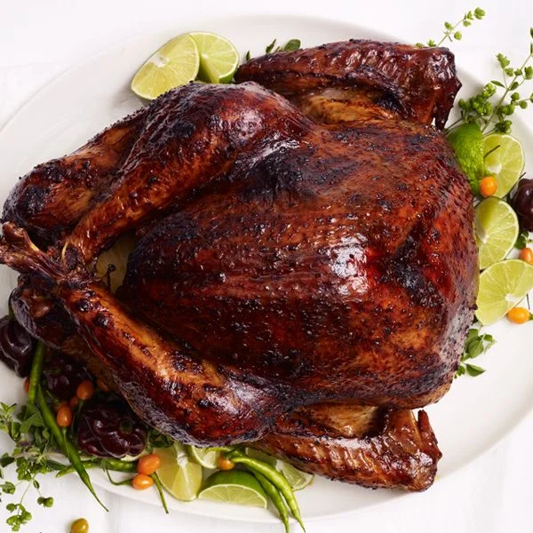 Image may contain Supper Dinner Food Meal Roast Dish Turkey Dinner and Pork
